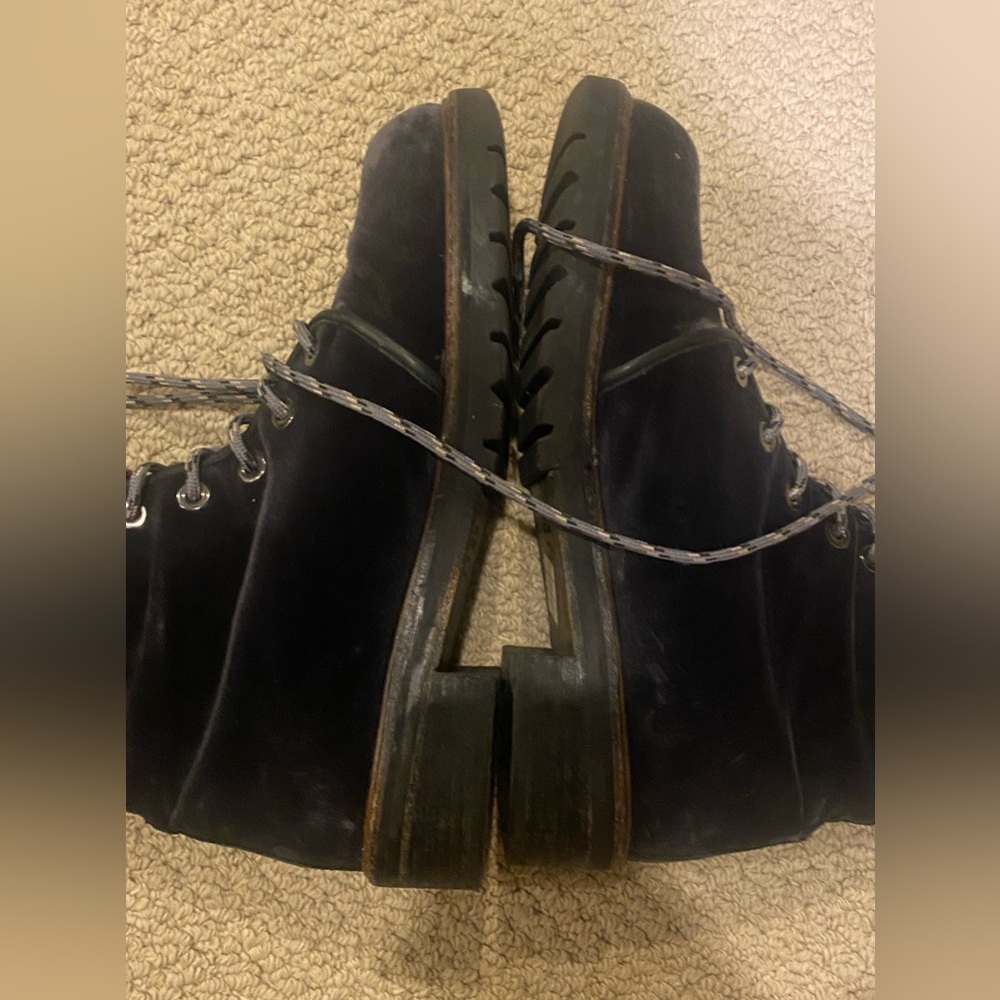 Stuart Weitzman Metermaid Boot Emerald Velvet Siz… - image 5